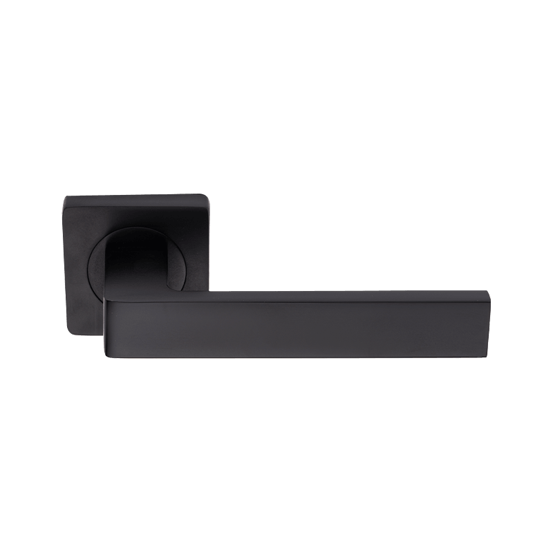 Passage Door Lever With Square Rosette Heavy Duty Solid Levers