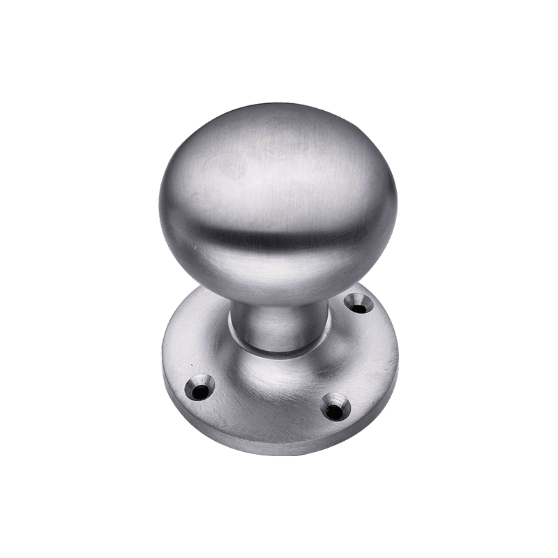 Orion Sprung Mortice Domed Door Knob - Satin Chrome