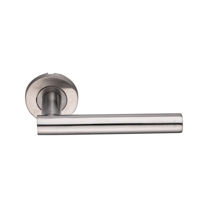 T-Bar Handle Set Stainless Steel Door Handles On Round Rose